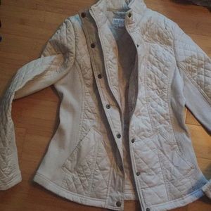 Merona a quilted cream jacket